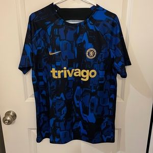 Nike Chelsea FC trivago soccer warm up jersey